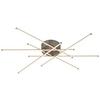 LED-TAKLAMPA SPICE - nickelfärgad, Modern, metall/plast (67/67/9cm) - Mömax