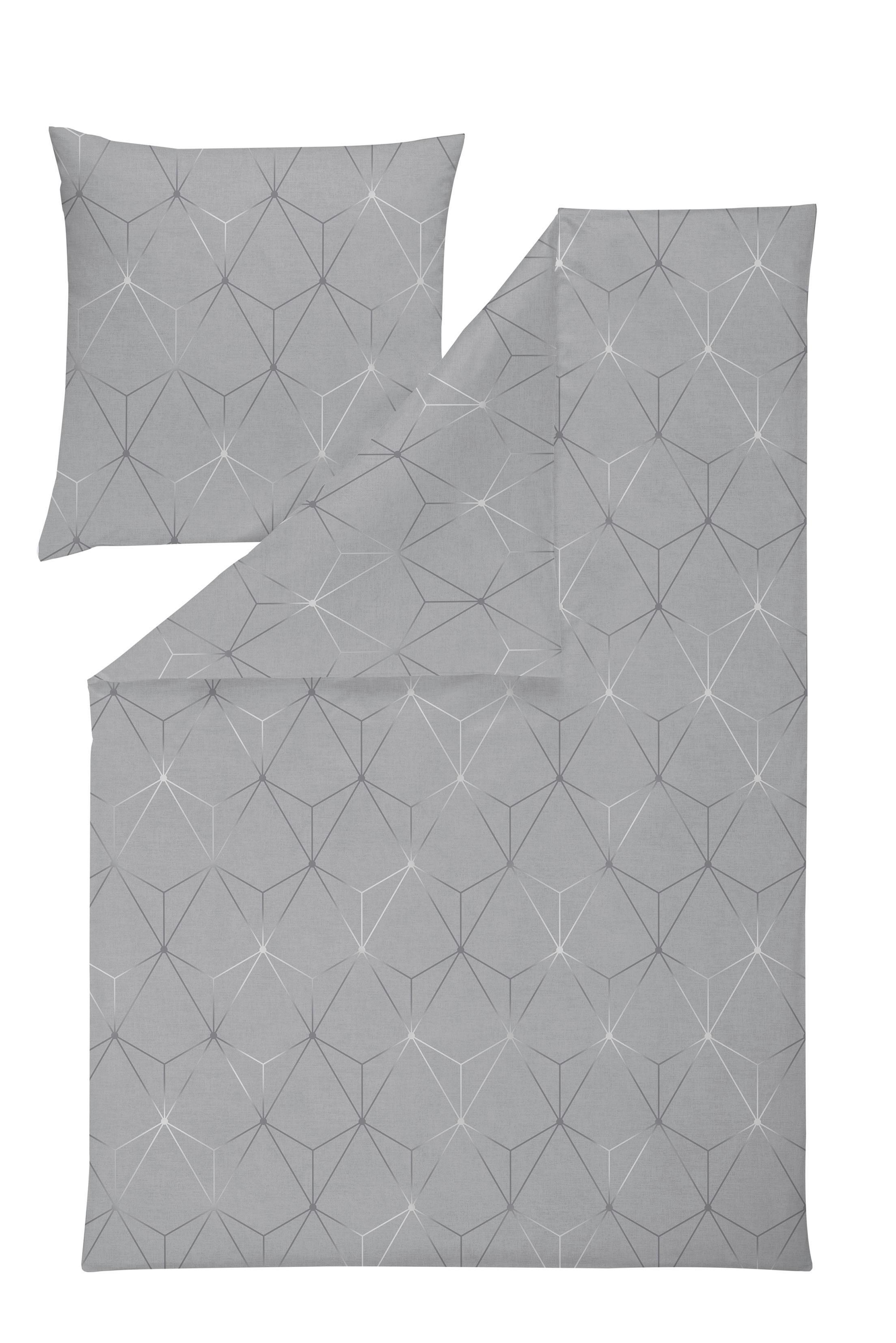 POŚCIEL CUNEO - kolor srebrny, Design, tkanina (135/200cm) - Estella