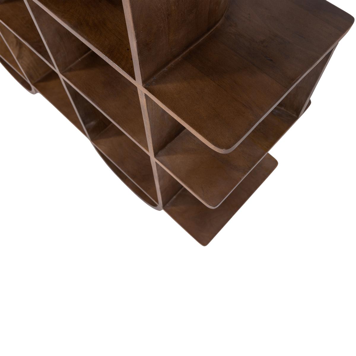 Regal Sinne Dunkelbraun - Dunkelbraun, Design, Holz (130/180/35cm) - Livetastic