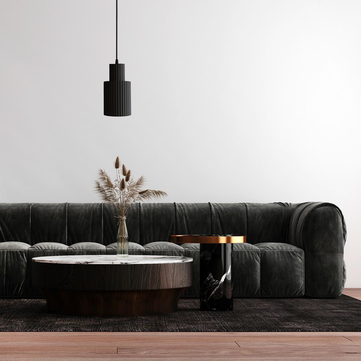 Hängeleuchte Lp-787/1p Bk_tokio - Schwarz, Design, Metall (13.5/170cm)