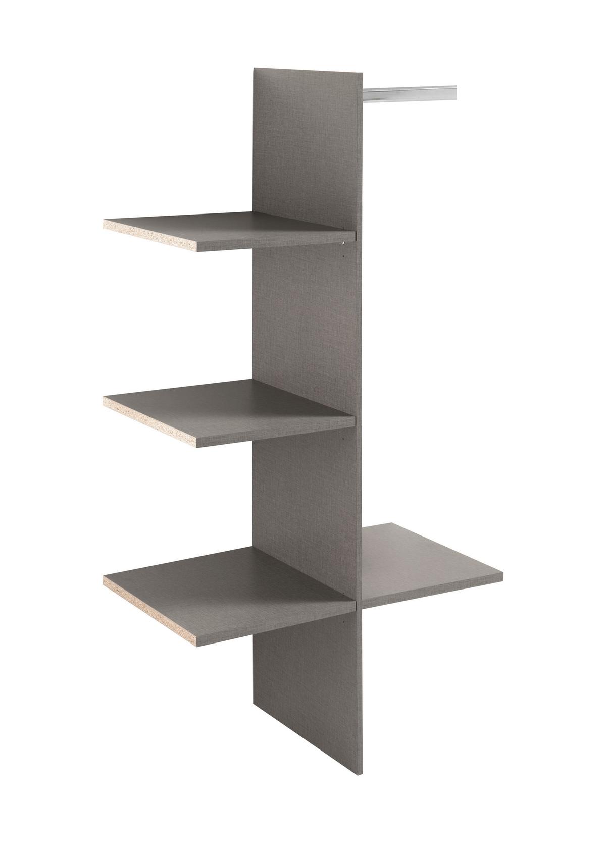 Unutarnja Raspodjela Alicante - siva, Basics, drvni materijal (82,7/158/47,7cm) - Modern Living