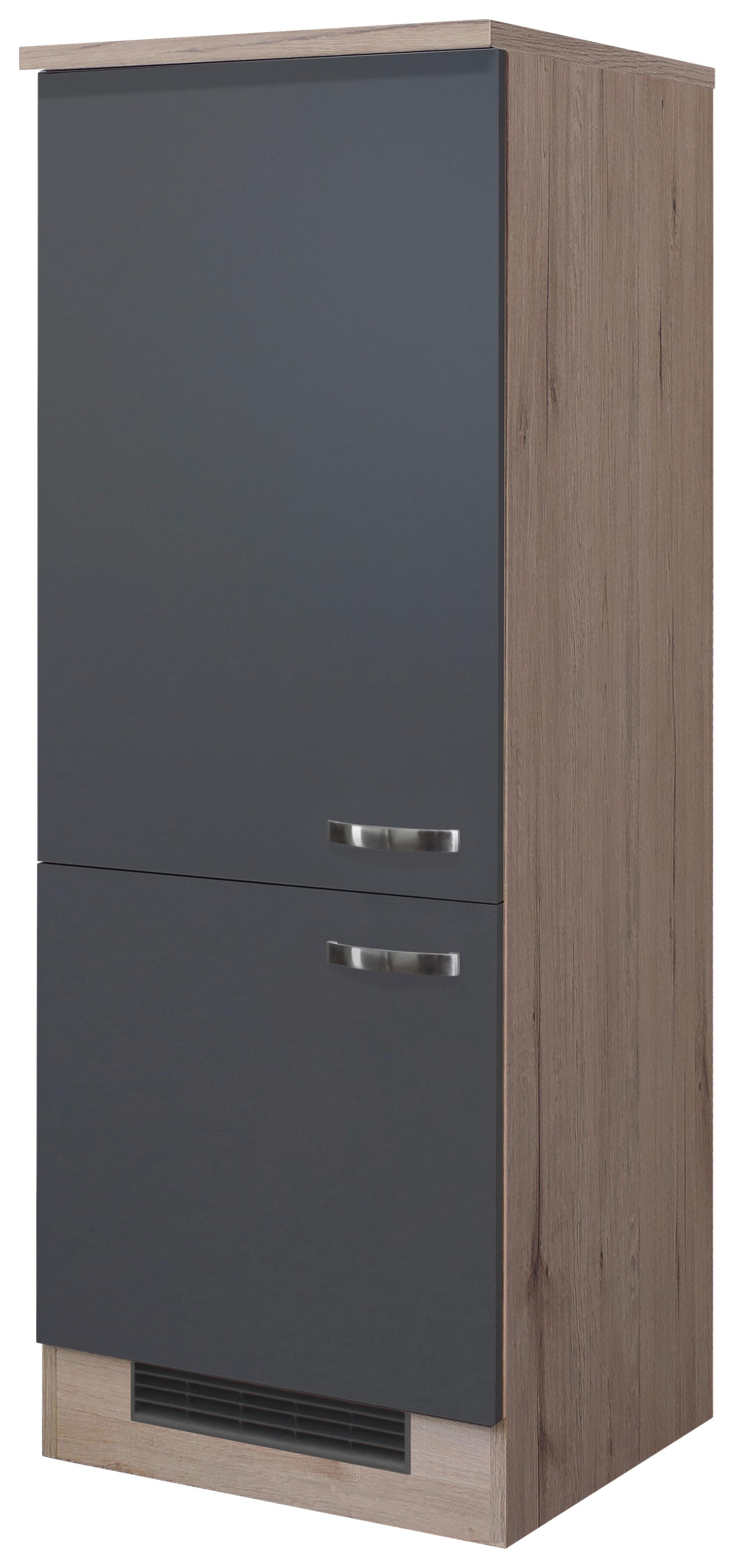 Omara Za Vgradno Napravo Shadow, Siva, Barva Hrasta - barve nerjavečega jekla/temno siva, Moderno, kovina/leseni material (60/161,6/60cm)