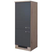 Omara Za Vgradno Napravo Shadow, Siva, Barva Hrasta - barve nerjavečega jekla/temno siva, Moderno, kovina/leseni material (60/161,6/60cm)
