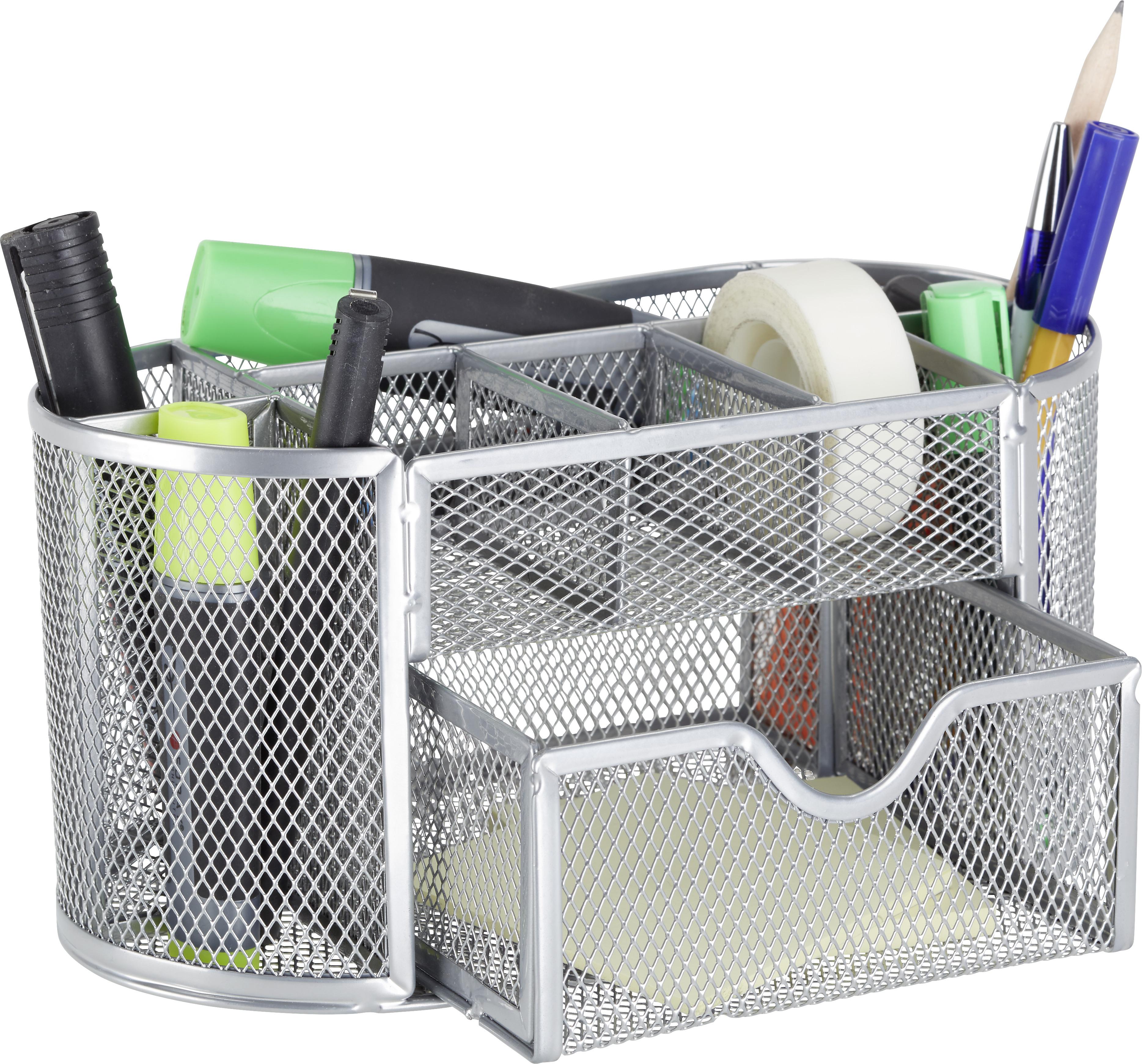 PENNBURK MESH -SB- - grå, Modern, metall (22,3/10,5/11cm) - Mömax