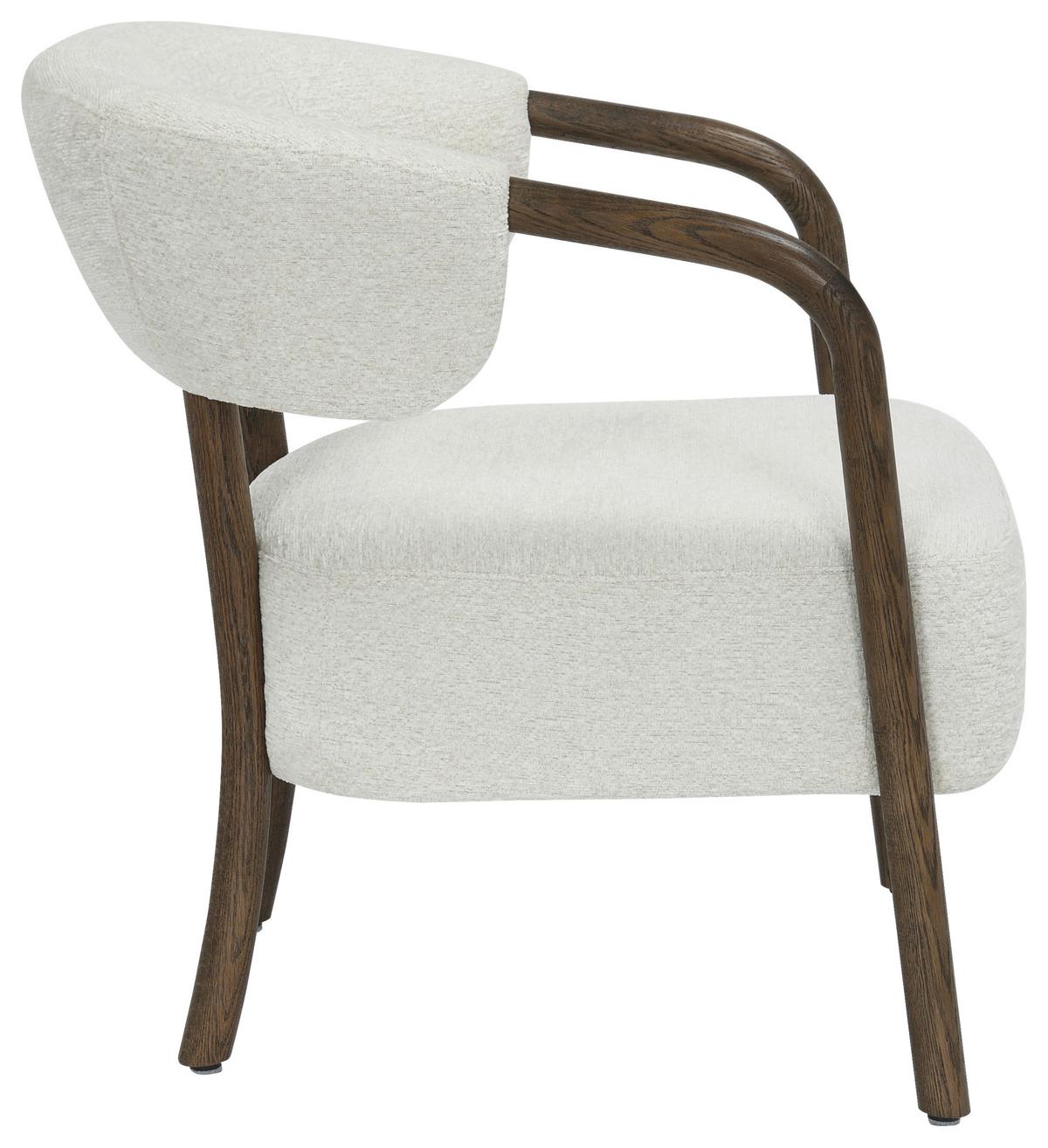 Tv Fotelja Colette - bijela/crno-smeđa, Moderno, drvo/tekstil (64/75/70cm) - Mömax