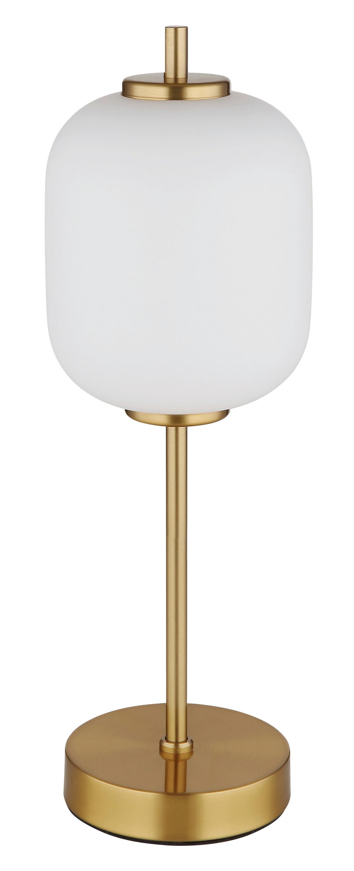 Led Svjetiljka Stolna 15217t Ewald - boje mjeda/crna, Basics, staklo/metal (13,5/40cm)