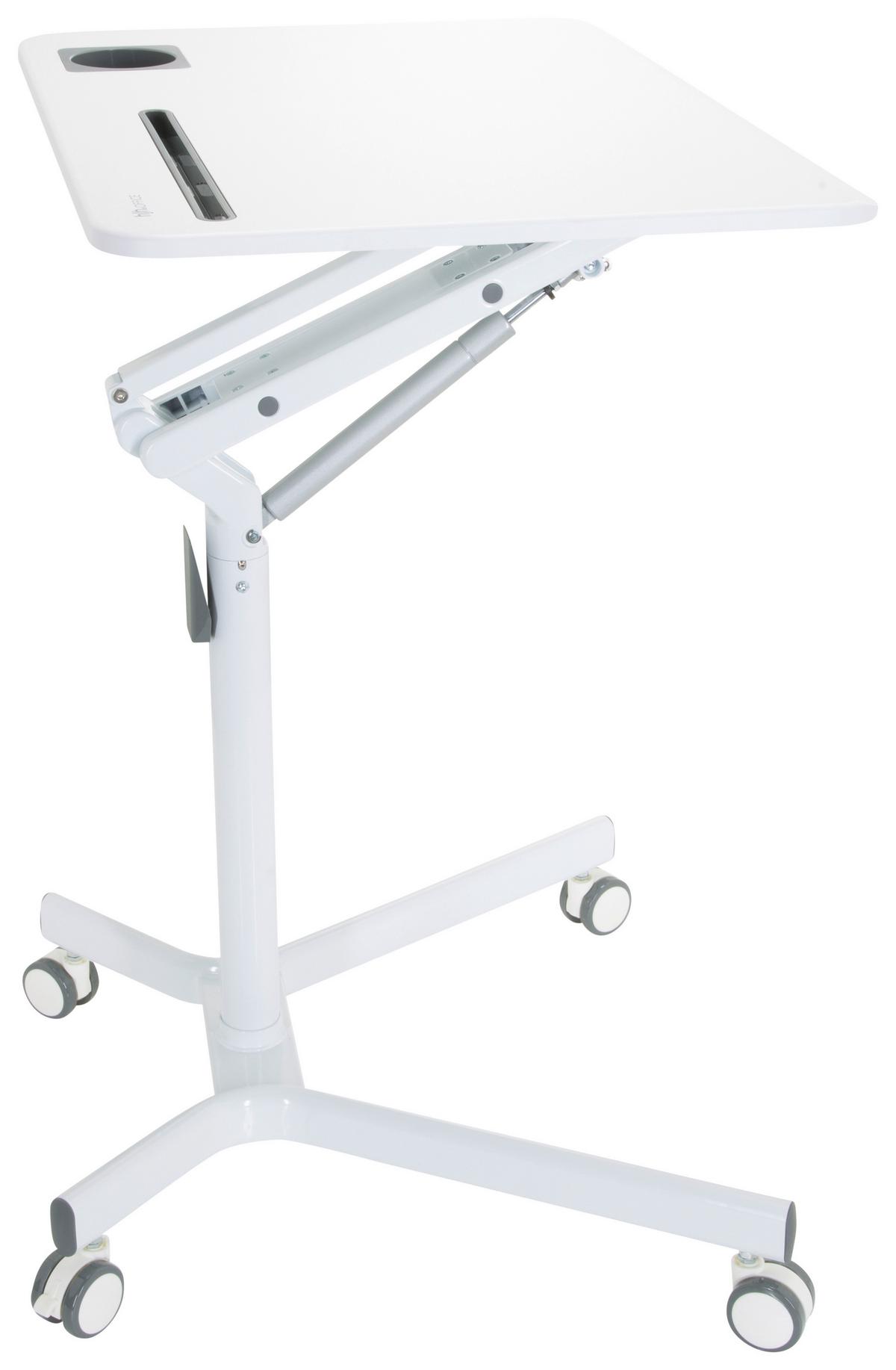 Dvižna Miza Stand Vm.su I, Bela - bela, Basics, kovina/umetna masa (77/73-105/57cm) - MID.YOU