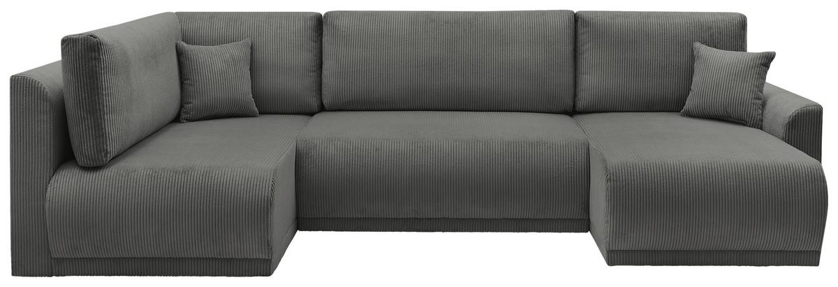Coltar Kim - gri închis, Modern, lemn (146/313/160cm) - Modern Living