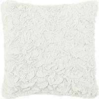 Zierkissen Fluffy Weiß ca. 25x25cm - Weiß, ROMANTIK / LANDHAUS, Textil (25/25cm)