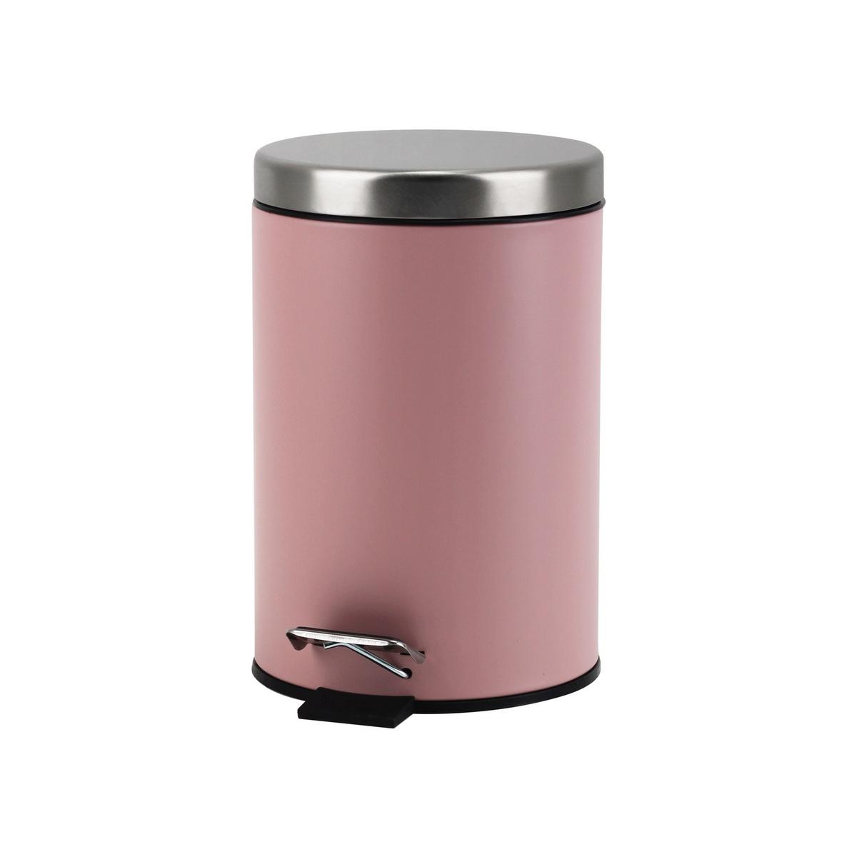 Treteimer Pushy in diversen Farben - Pink/Anthrazit, Konventionell, Kunststoff/Metall (16,8/25,6cm) - Modern Living