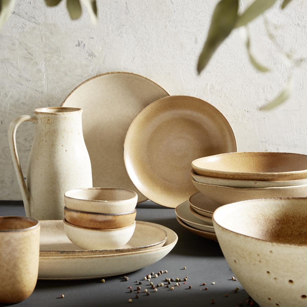 Dísztányér Sahara - barna, Lifestyle, kerámia (36/22/4,5cm) - Zandiara