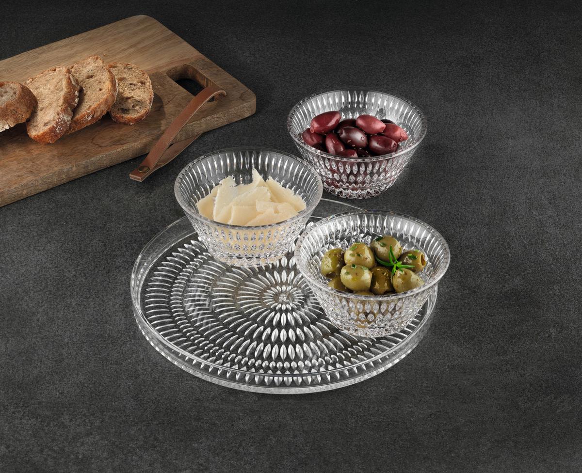 PÓŁMISEK DO SERWOWANIA 105766 - przejrzysty, Basics, szkło (1,2kg) - Nachtmann
