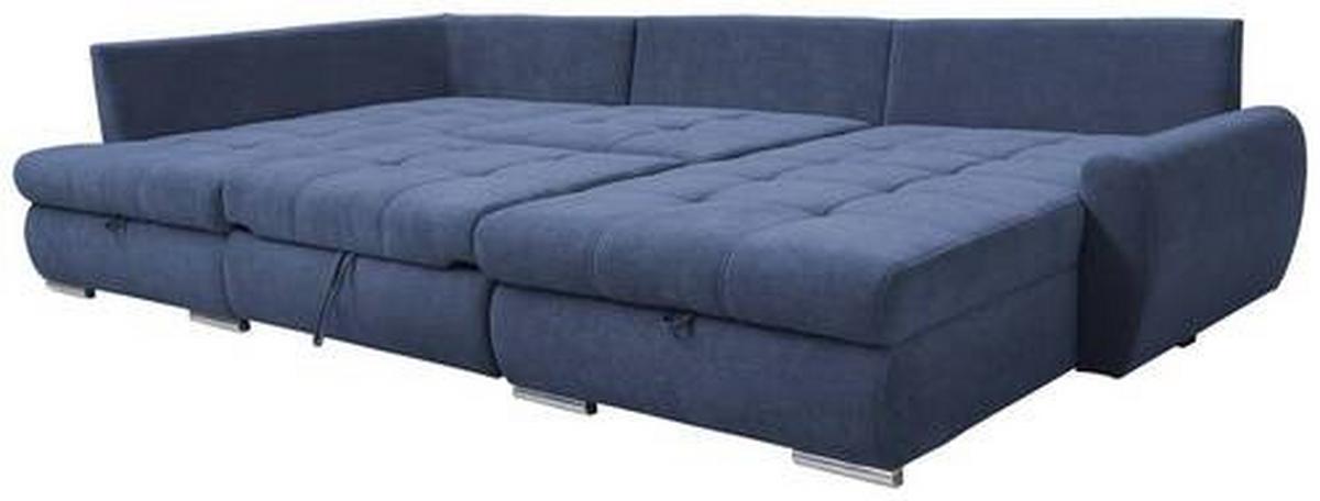 Coltar CANION - albastru închis, Design, textil (173/322/174cm) - Modern Living