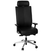 Pisarniški Stol Pro-tec Xxl, Črna - srebrne barve/črna, Moderno, kovina/umetna masa (59/138/49cm) - MID.YOU