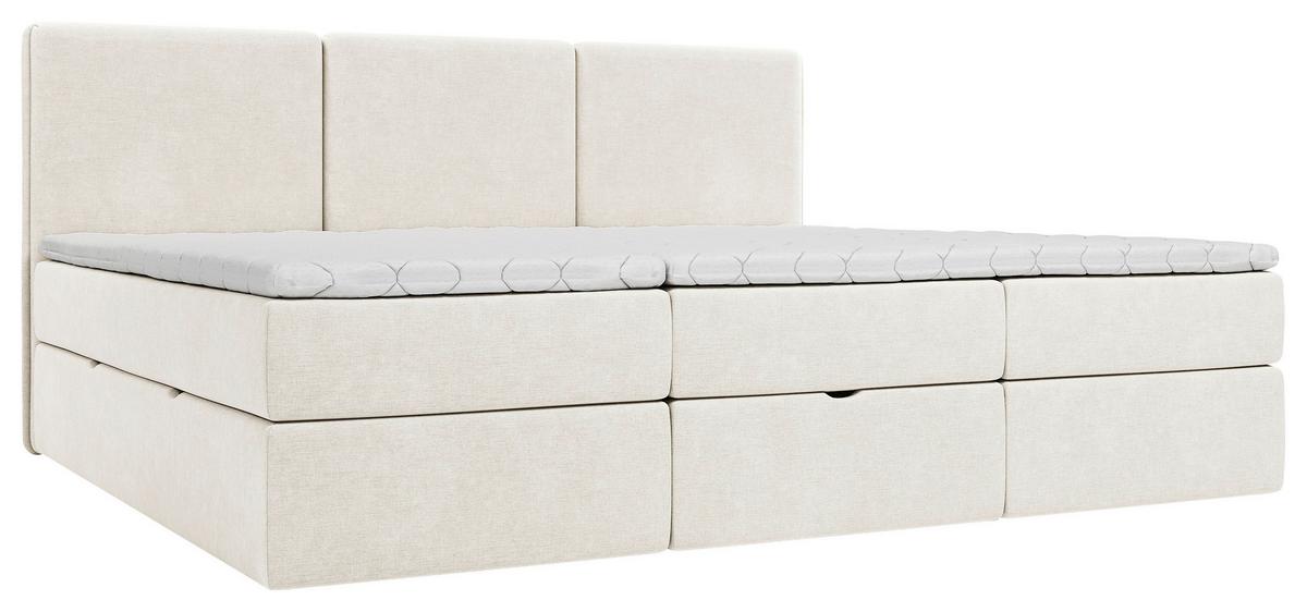 Familienbett Domino Combo Creme ca.240x200cm - Creme/Schwarz, MODERN, Holz/Holzwerkstoff (240/200cm) - MID.YOU