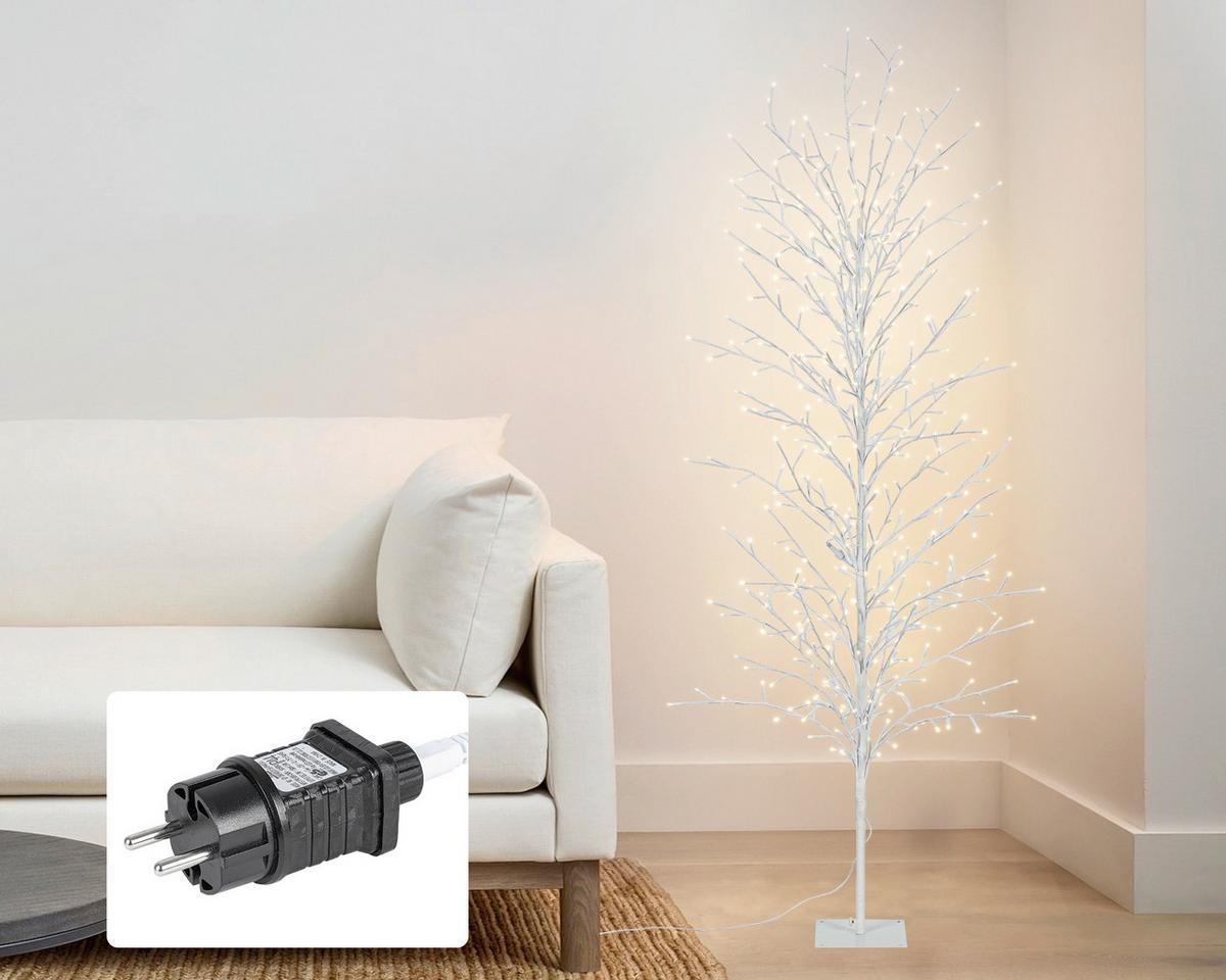 LED-Dekoleuchte Bree Weiß max. 4,5 Watt - Weiß, Design, Kunststoff/Metall (200cm) - Mömax