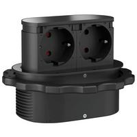 Steckdosenelement 103381119 in Schwarz - Schwarz (11,5/5/7cm)