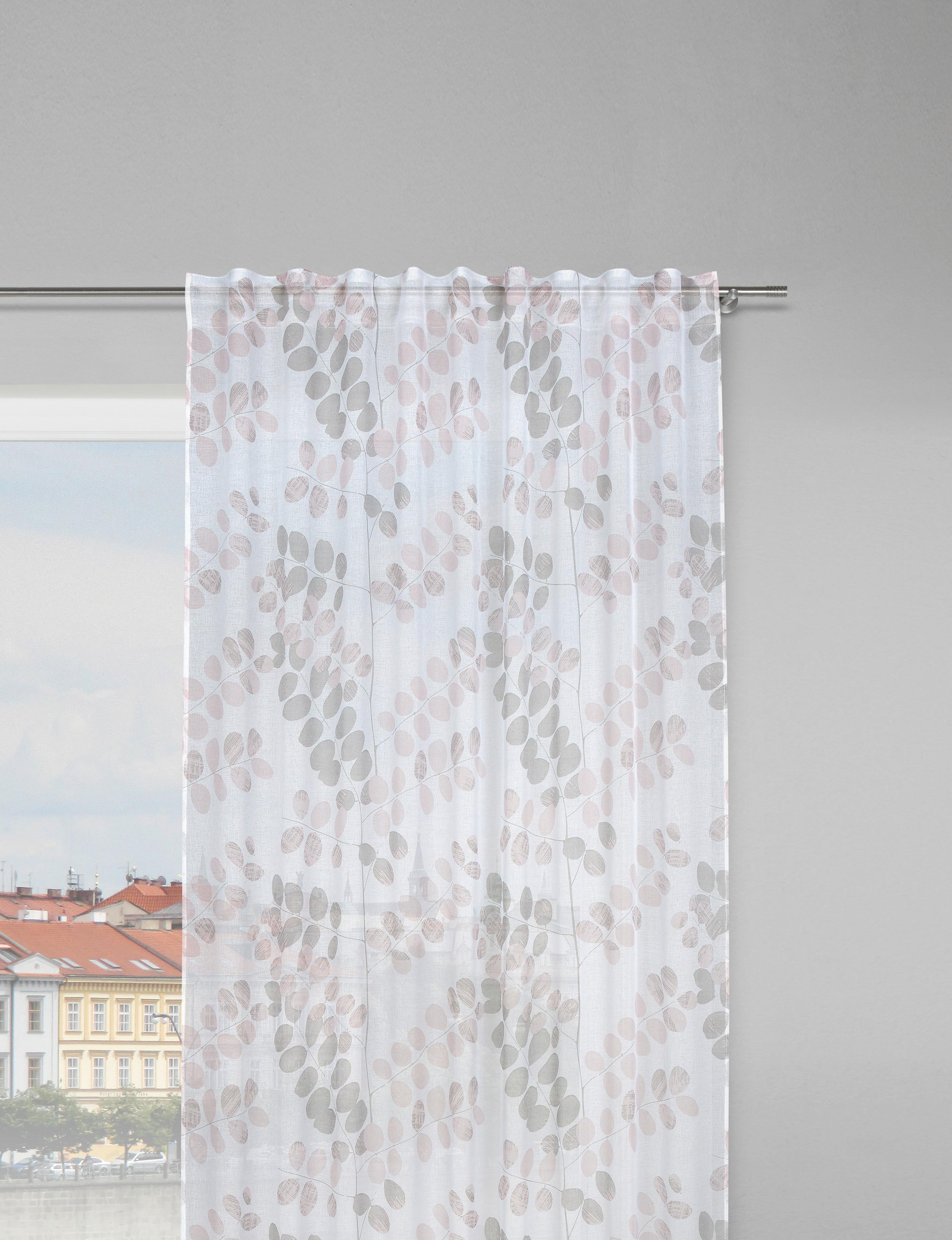 Fertigvorhang Endless ca. 140x245cm - Rosa, Konventionell, Textil (140/245cm) - Modern Living
