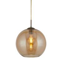 Függőlámpa Balls 1632am - rézszínű/borostyánszínű, Design, üveg/fém (30/120cm)