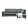 Ecksofa Lugo Graublau - Graublau, MODERN, Holz/Kunststoff (266/98/205cm) - Mömax
