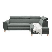 Ecksofa Lugo Graublau - Graublau, MODERN, Holz/Kunststoff (266/98/205cm) - Mömax