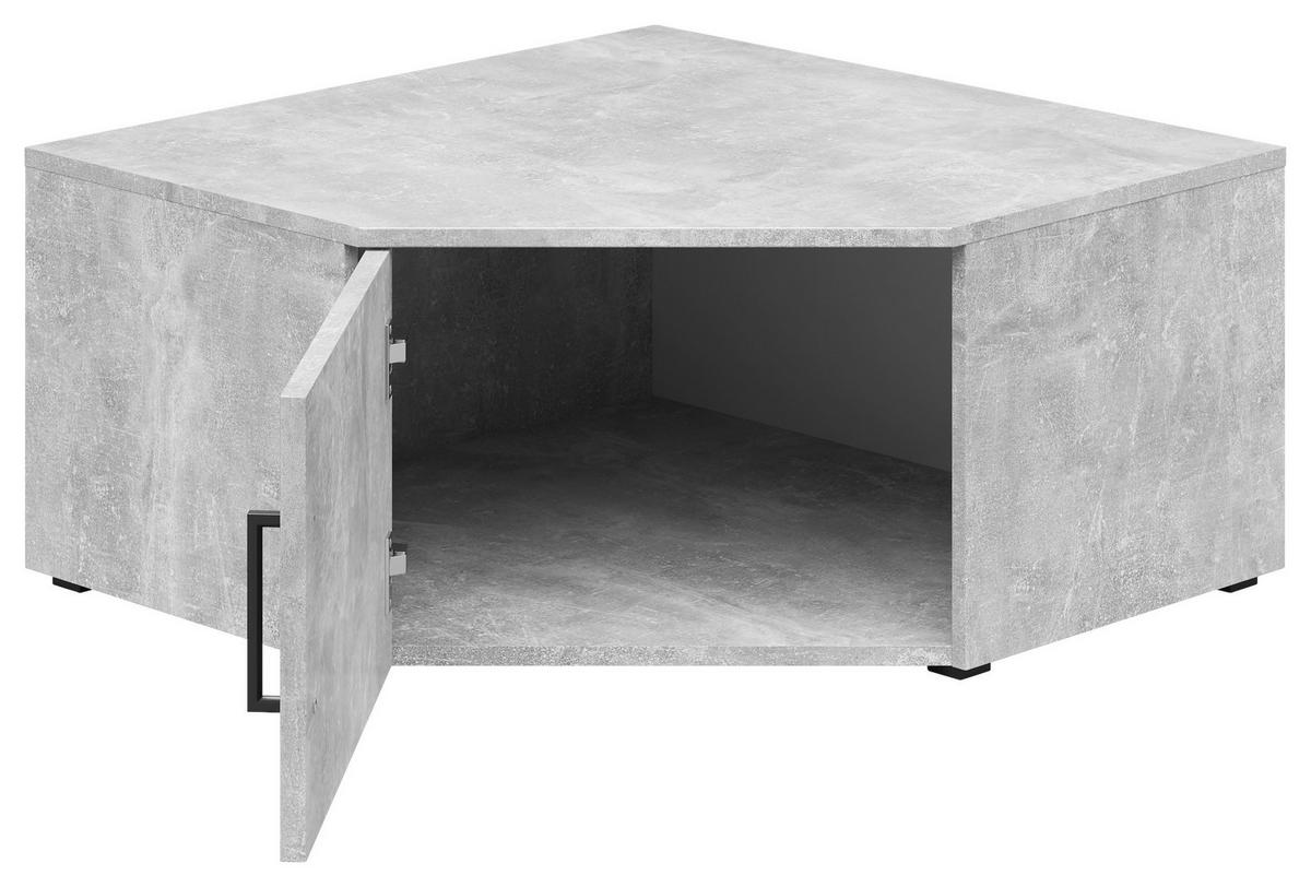 Aufsatzschrank Multistauraum Betonoptik - Schwarz/Grau, Modern, Holzwerkstoff/Kunststoff (71,5/35/71,5cm) - Premium Living