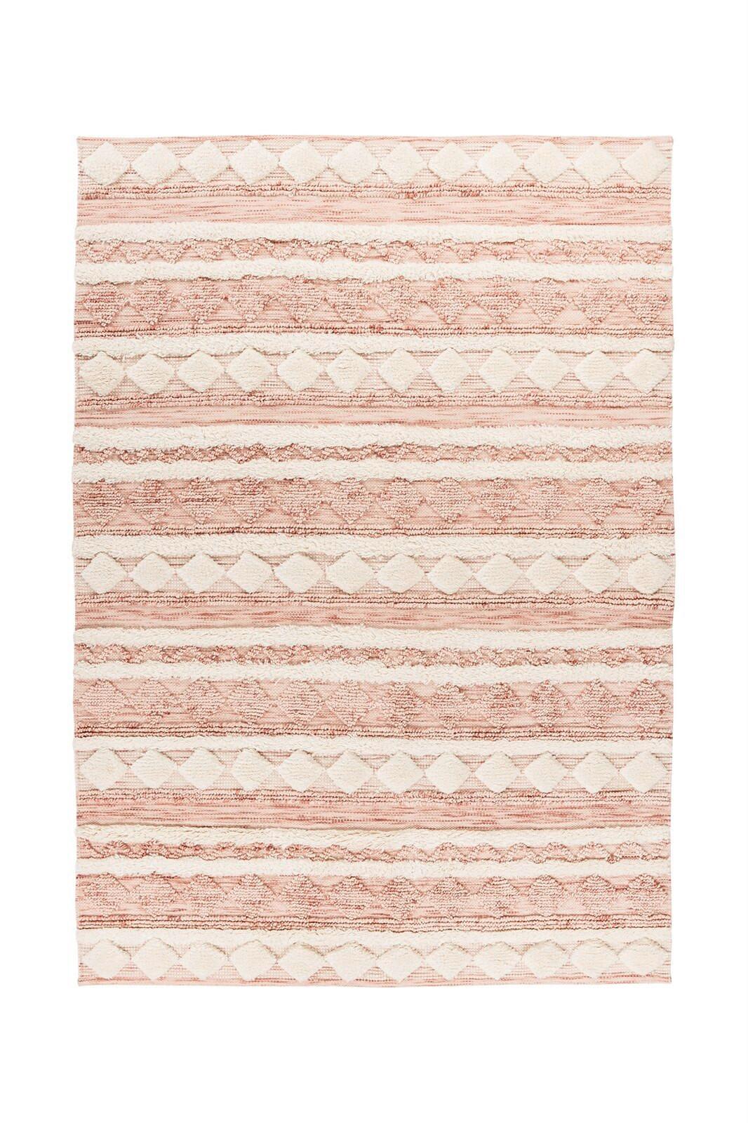 TEPPICH BOHIST 225 ROSA / CREME - Rosa, Konventionell, Textil (80/150cm) - Kayoom