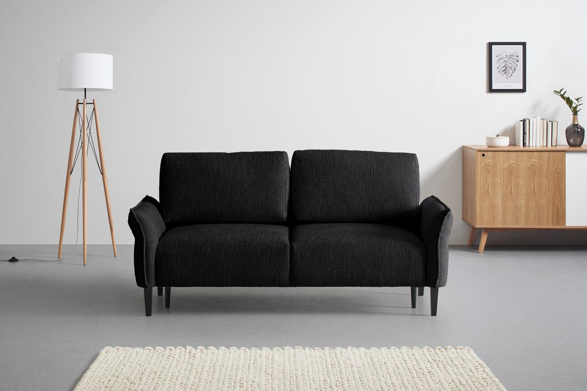 CANAPEA CU 3 LOCURI CUSTOM - crem/negru, Modern, textil (183/85/92cm) - Mömax