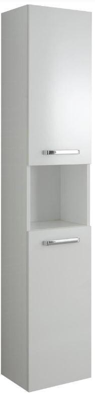 SZAFKA WYSOKA TIVOLI - biały/kolor chromowy, Konventionell, materiał drewnopochodny (30/168/33cm) - Xora