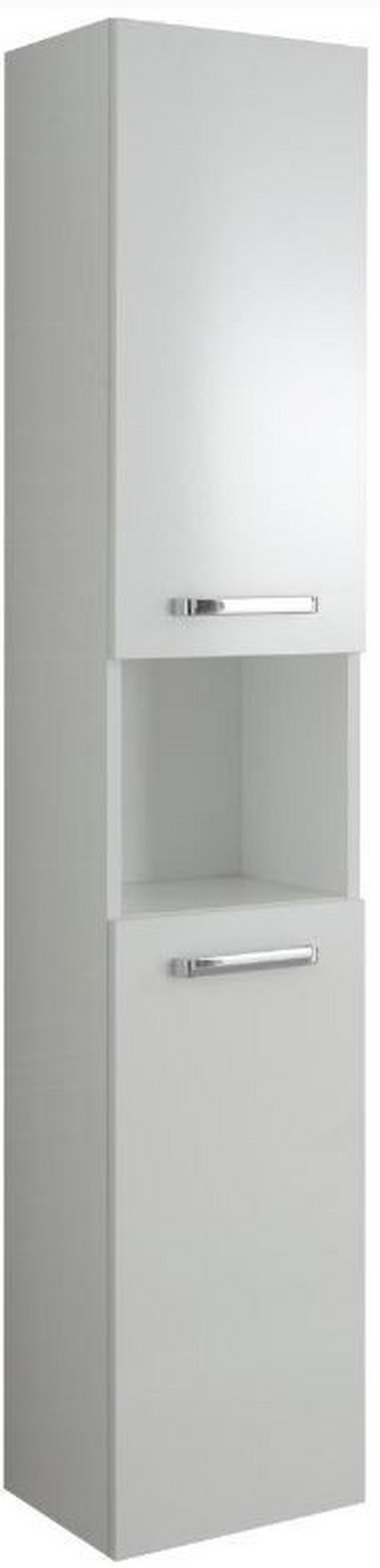 SZAFKA WYSOKA TIVOLI - biały/kolor chromowy, Konventionell, materiał drewnopochodny (30/168/33cm) - Xora
