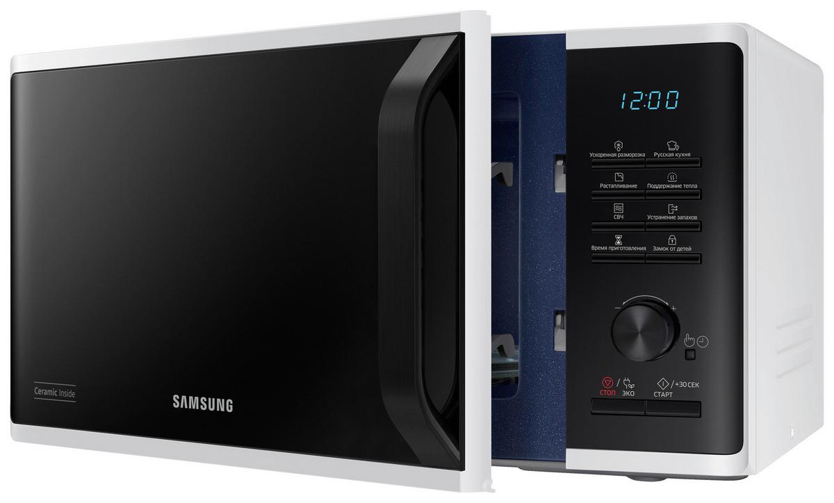 Mikrowelle Ms23k3515aw/sw - Weiss, Basics, Keramik (27,5/48,9/37.4cm) - Samsung