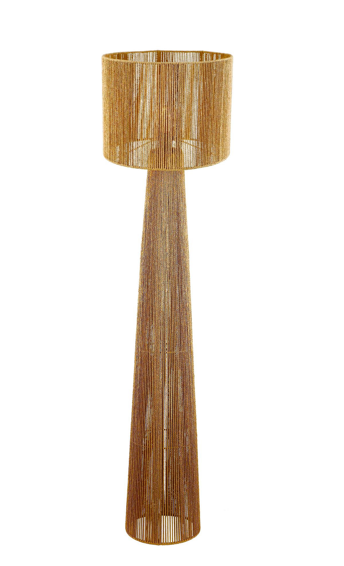 Stehleuchte Zitr Braun max. 25 Watt - Braun, MODERN, Papier/Metall (35/140cm)