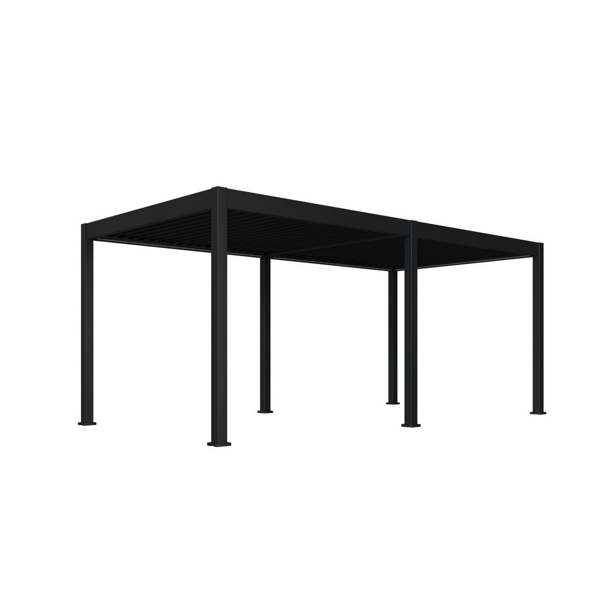 PERGOLA DELUXE 3X6M ANTHRAZIT - Anthrazit, Basics, Metall (600/255/300cm) - Gardenson