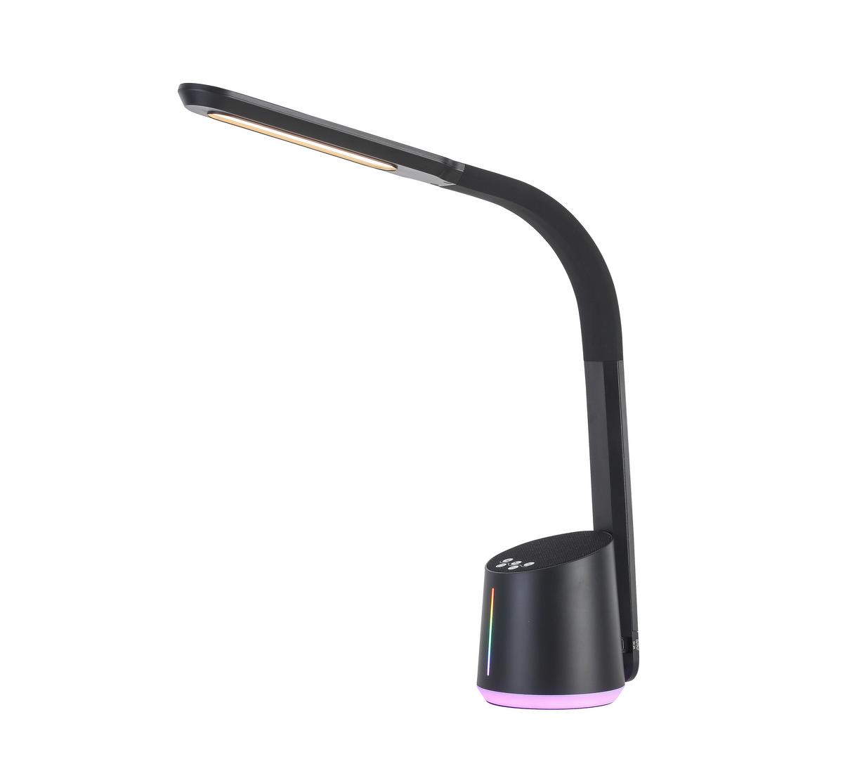 Lampă de birou cu LED Teodoro - negru, Modern, plastic (12/39/42cm) - Premium Living