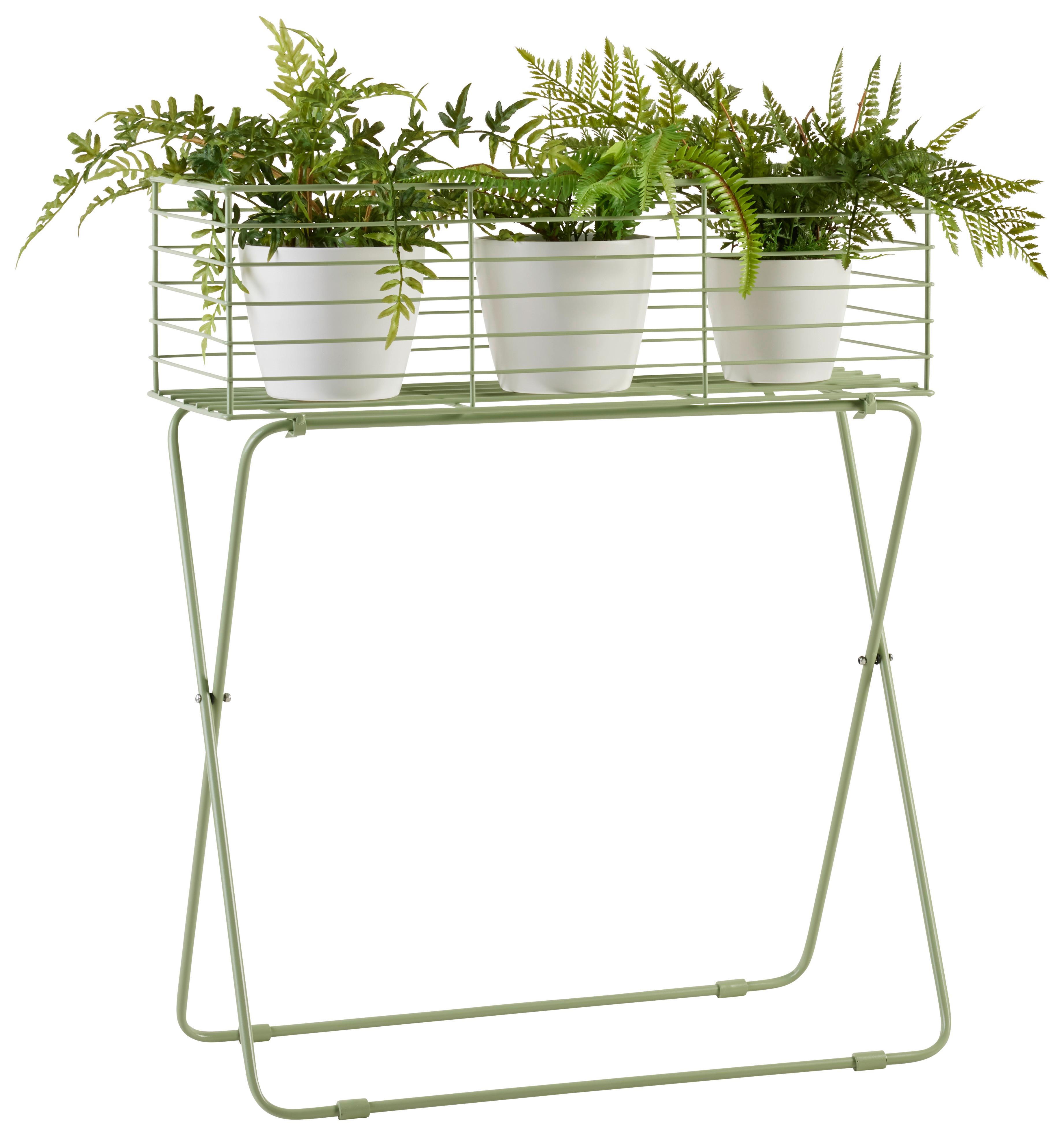 Pflanzentopf Green Times I in Pastellgrün - Pastellgrün, Basics, Metall (60/72/24cm) - Modern Living