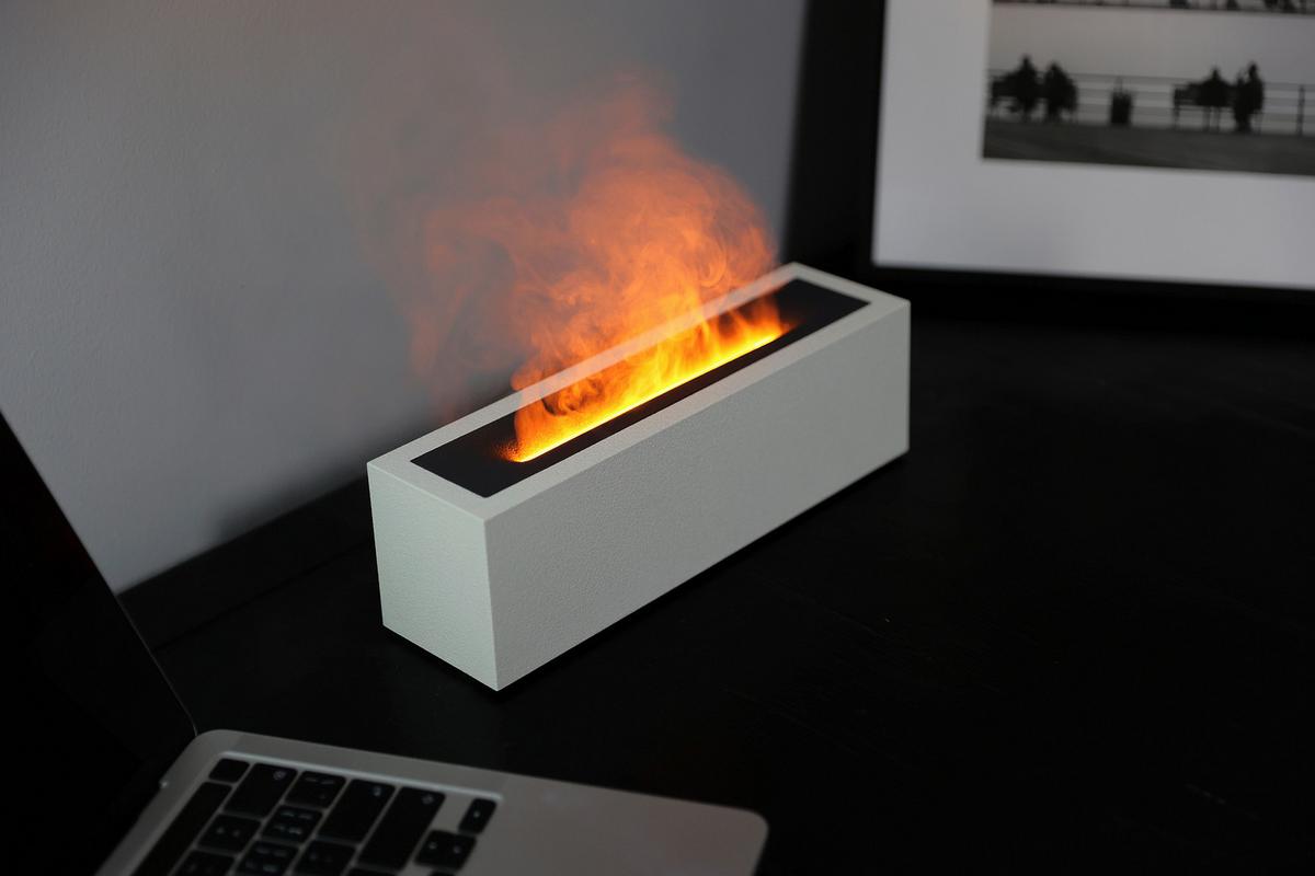 Diffuser Fire&More Weiß ca. 200ml - Weiß, Design, Kunststoff (24,7/6,6/7,7cm) - Mömax