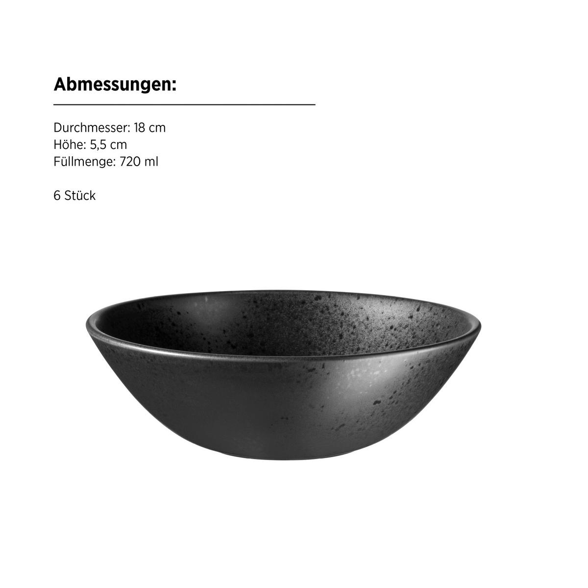 FRÜHSTÜCKSSET ESSENTIAL - Schwarz, Trend, Keramik - Mäser