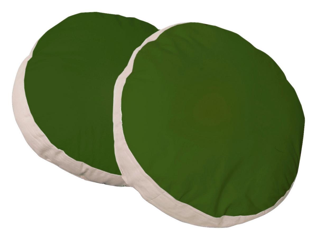 Zierkissen "Kissensatz", grün/beige - Grün, KONVENTIONELL, Textil (40/40cm) - MID.YOU