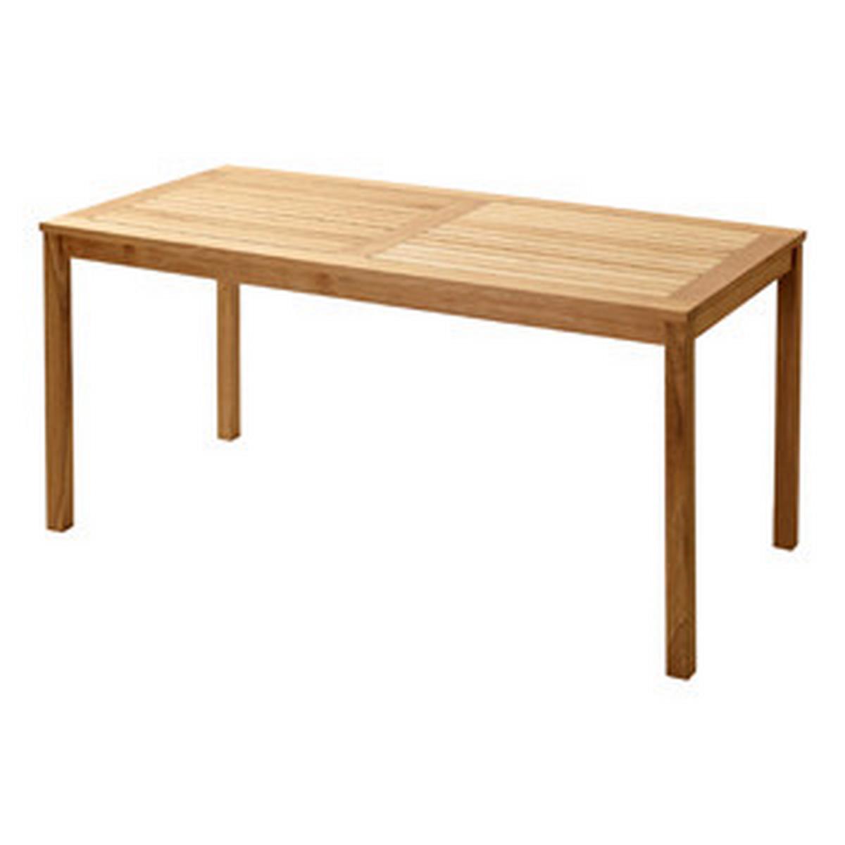 Gartentisch Rosenborg Teak - Teakfarben, Natur, Holz (165/80/75cm) - Gardenson