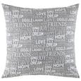 Zierkissen Friends Grau 45x45cm - Grau, LIFESTYLE, Textil (45/45cm) - Mömax modern living Zierkissen Friends Grau 45x45cm - Grau, LIFESTYLE, Textil (45/45cm) - Mömax modern living