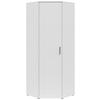 Dulap pe colț MULTI - alb, Modern, material pe bază de lemn (101/195/79cm) - Modern Living
