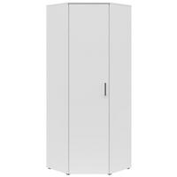 Eckschrank Multistauraum Weiss - noir/blanc, Modern, matière synthétique/matériau de bois (71,5/195/71,5cm)