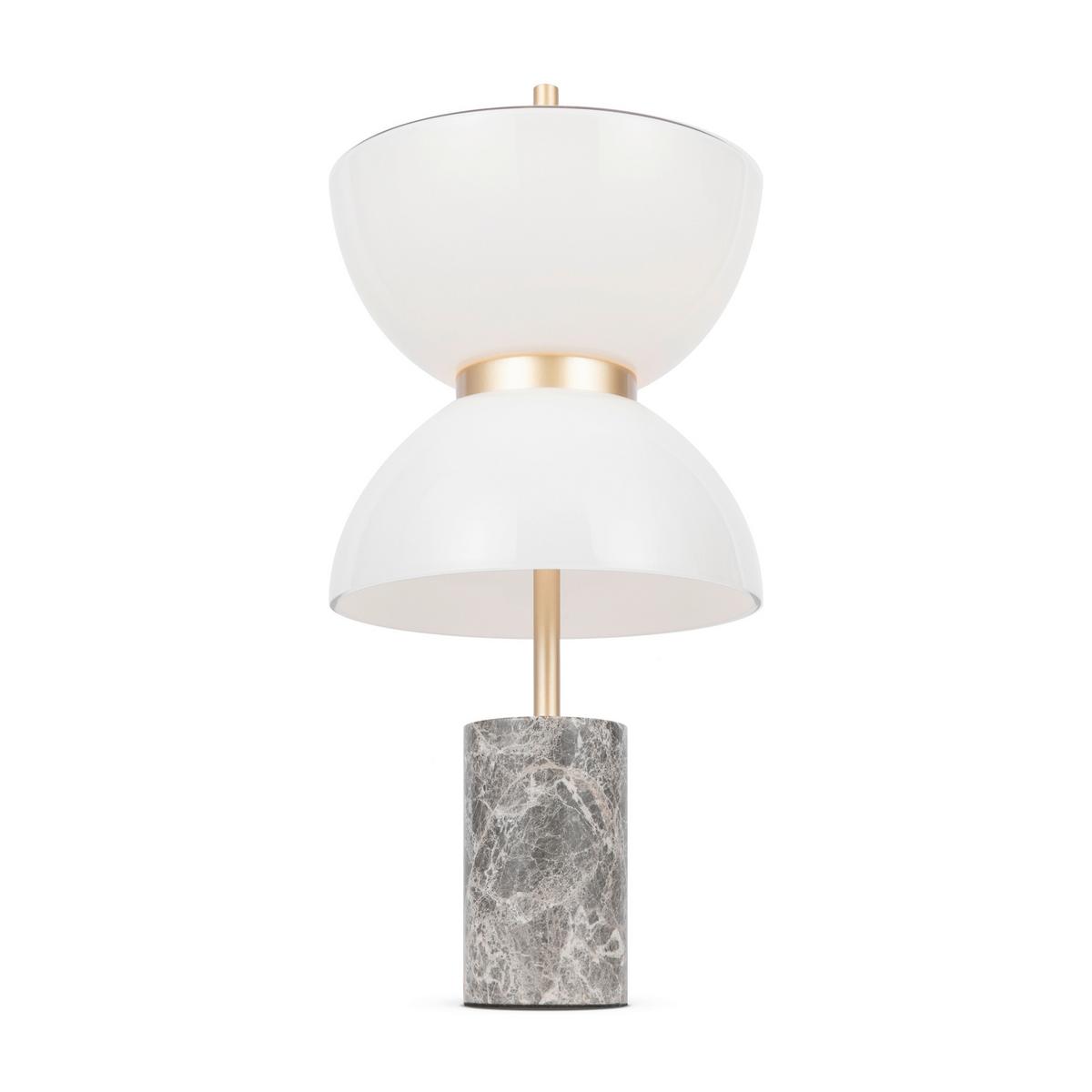 Tischleuchte Mod178tl-L11gr3k - Weiss/Goldfarben, Design, Stein/Metall (22/46cm) - MAYTONI