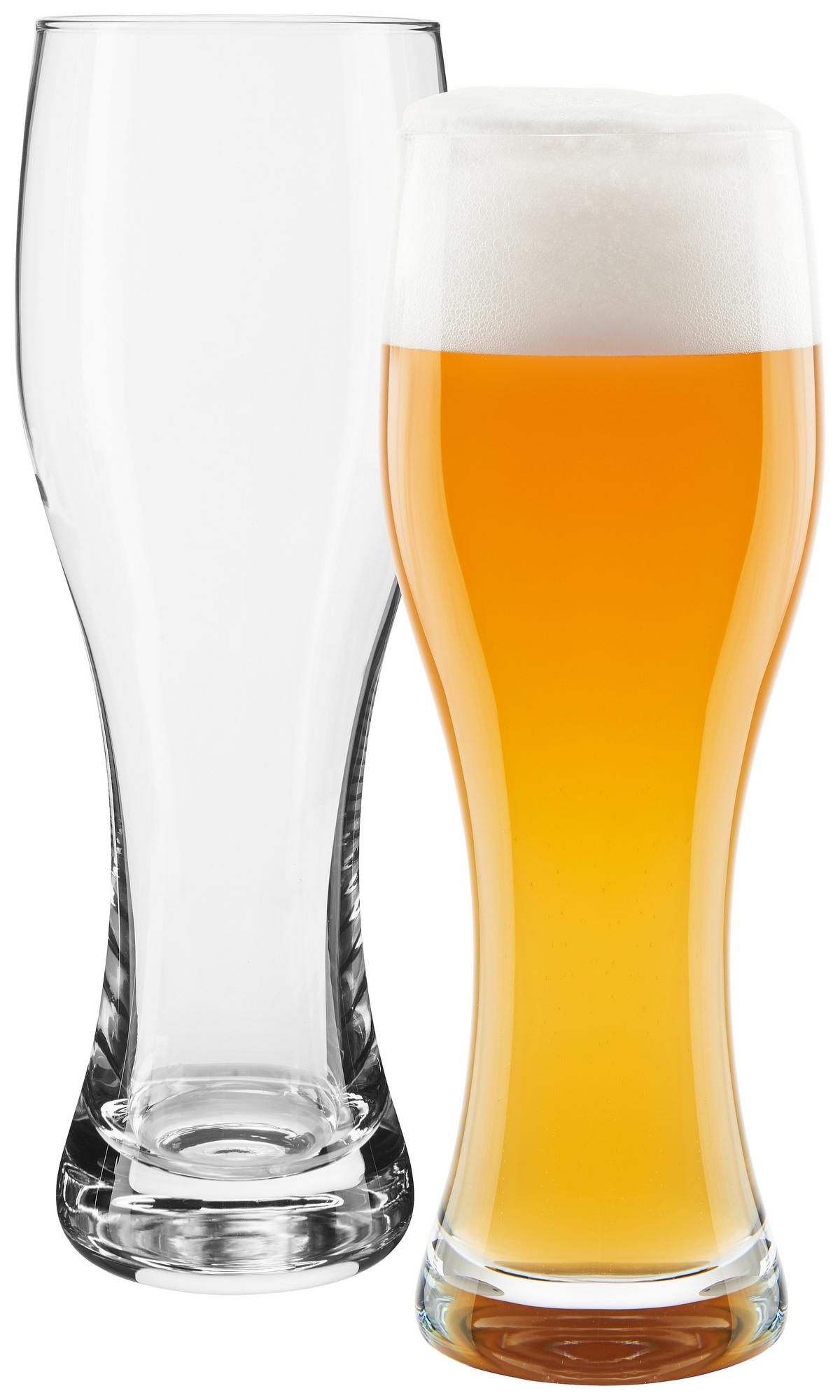 SZKLANKI DO PIWA PSZENICZNEGO 049448 - przezroczysty, Konventionell, szkło (500ml) - Leonardo