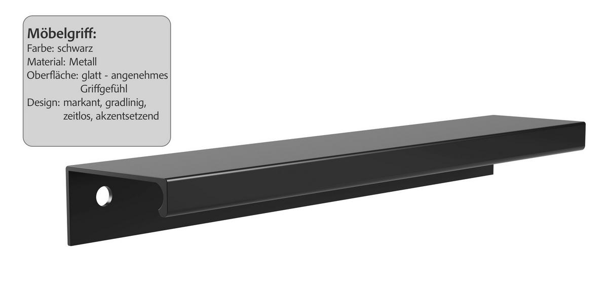 Küchenblock Glasgow m. Geräten Graphit/Eiche - Eichefarben/Graphitfarben, LIFESTYLE, Holzwerkstoff/Metall (300cm) - Held