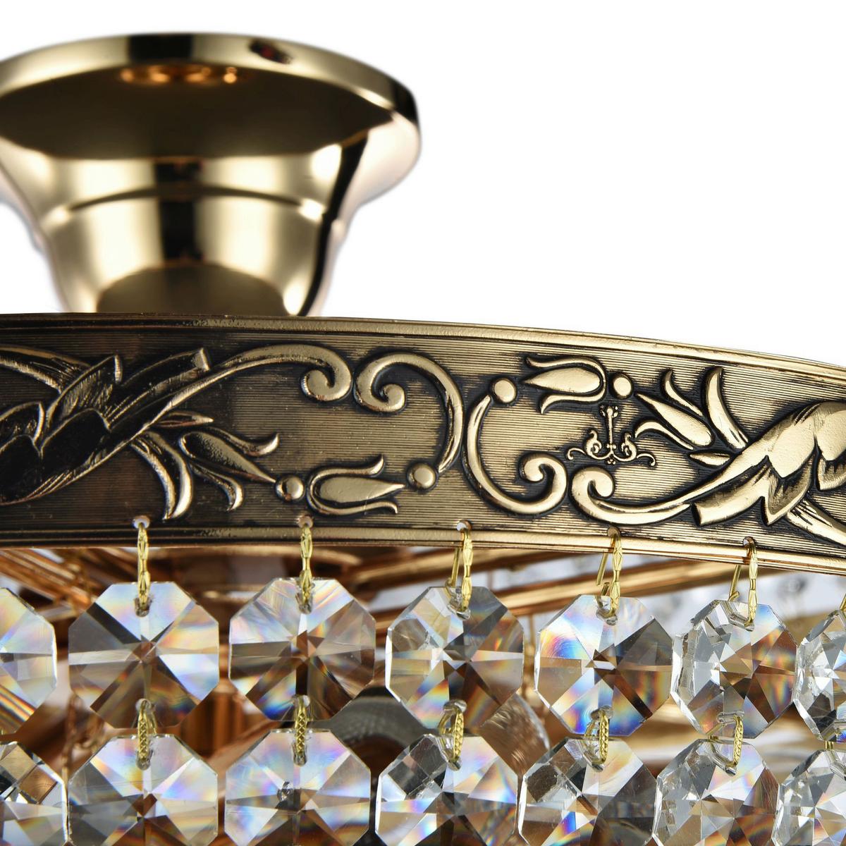 Kronleuchter Palace Goldfarben max. 60 Watt - Goldfarben, Trend, Glas/Metall (40/37/40cm) - MAYTONI