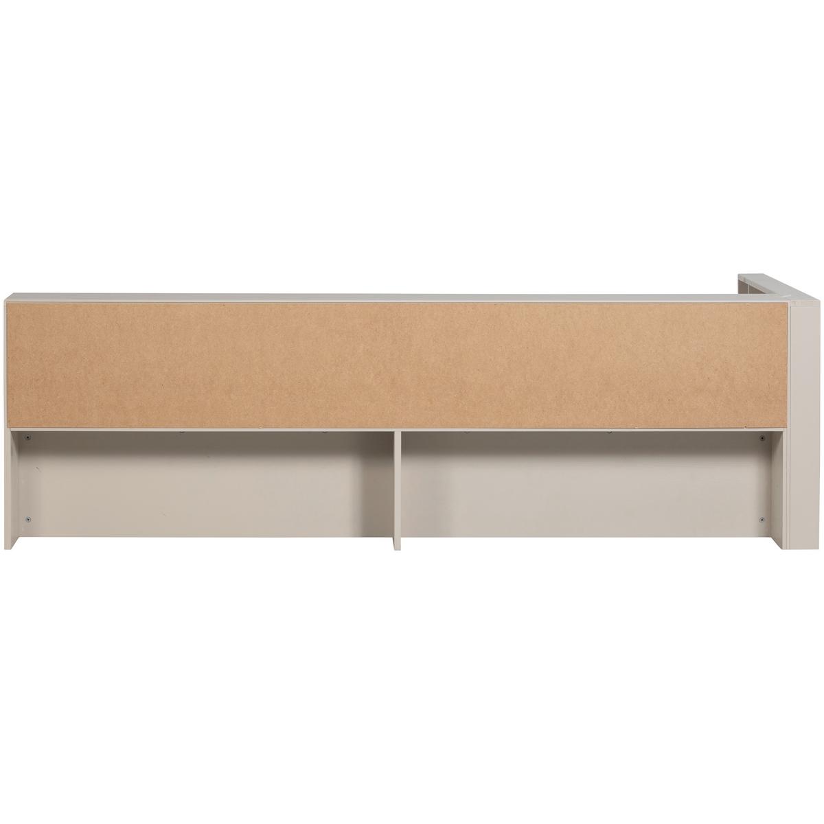 Bodenbett Carter Grau ca. 90x200 cm - Grau, Basics, Holz (90/200cm) - MID.YOU