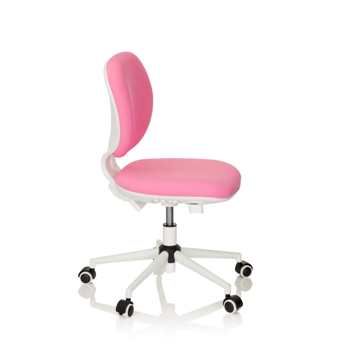 Jugenddrehstuhl Kid Vivo Stoff Pink/Weiß - Pink, Basics, Kunststoff (43/82-95/56cm) - MID.YOU