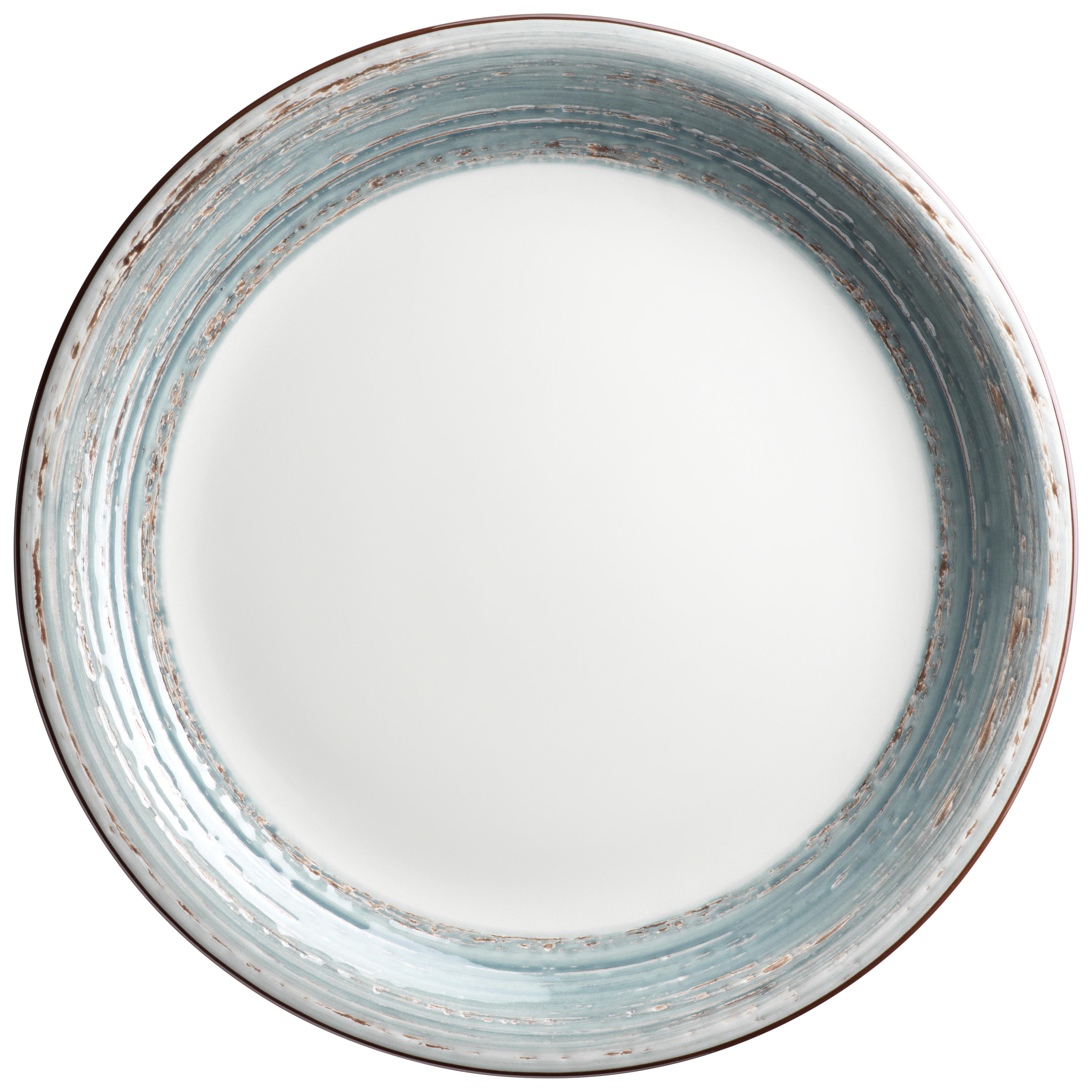 Tafelservice Duole aus Steingut, 8-teilig - Blau/Beige, Basics, Keramik - Mäser