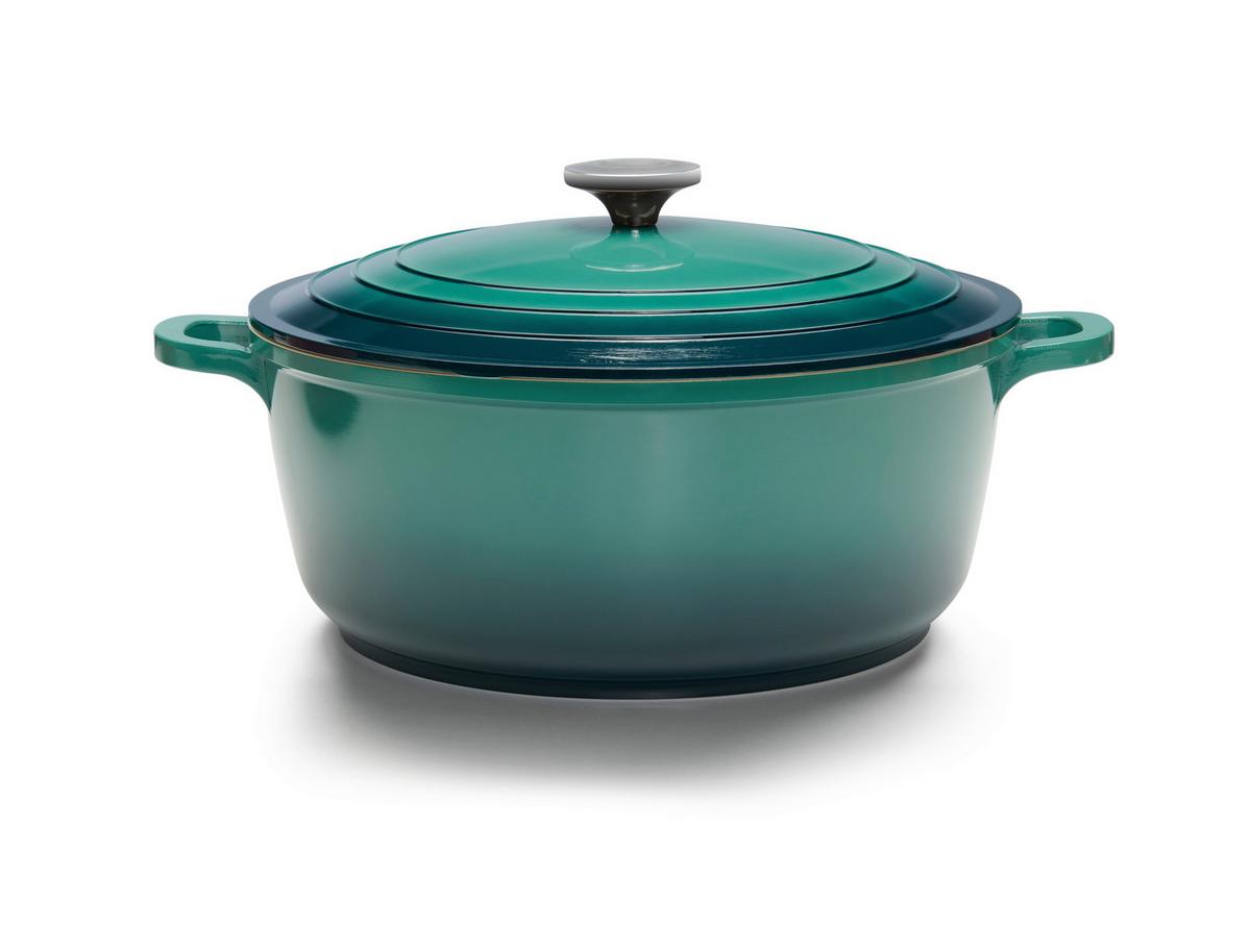 Cratiță cu capac ELISA 6,3L - verde, Konventionell, metal (28/12cm) - Modern Living